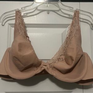 Soma Unlined Lace Trim Plunge Bra NWT